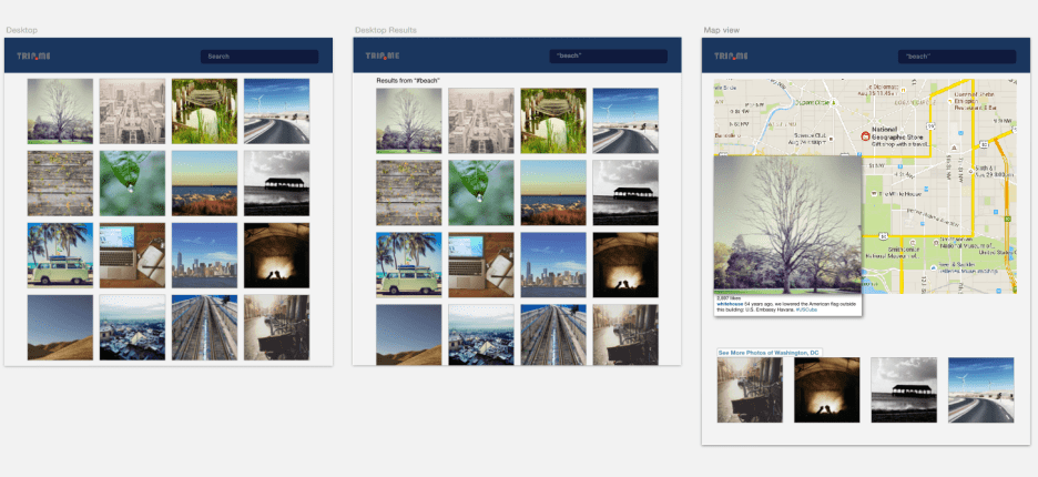 Trip.me desktop renderings